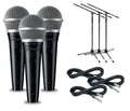 3-Pack Mic and Stand Kit V14362