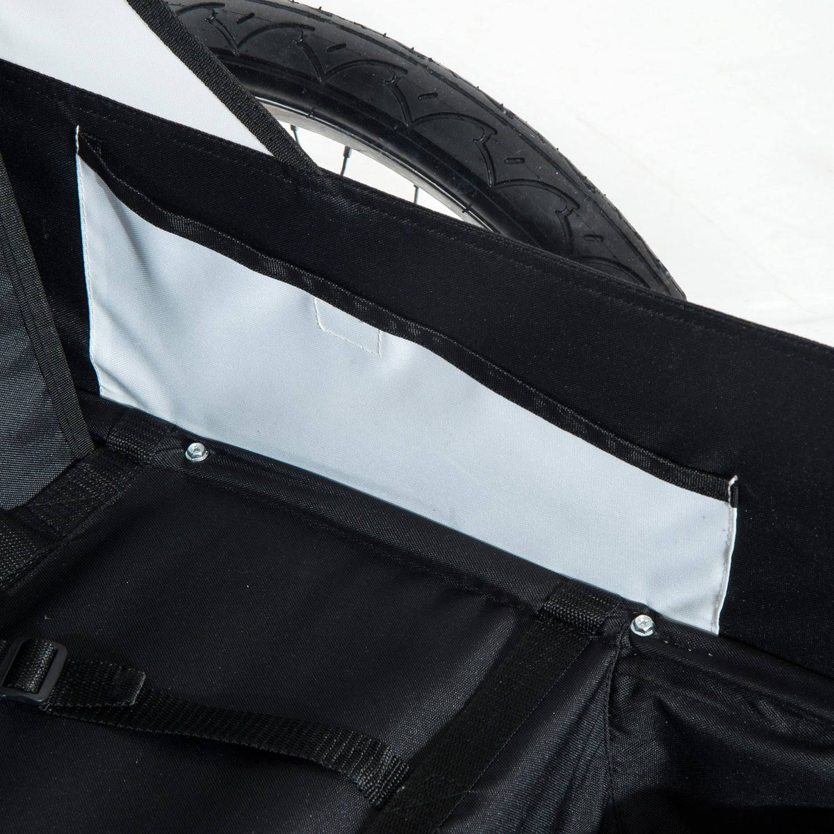 2in1 Double Child Bike Trailer and Stroller - Black T119