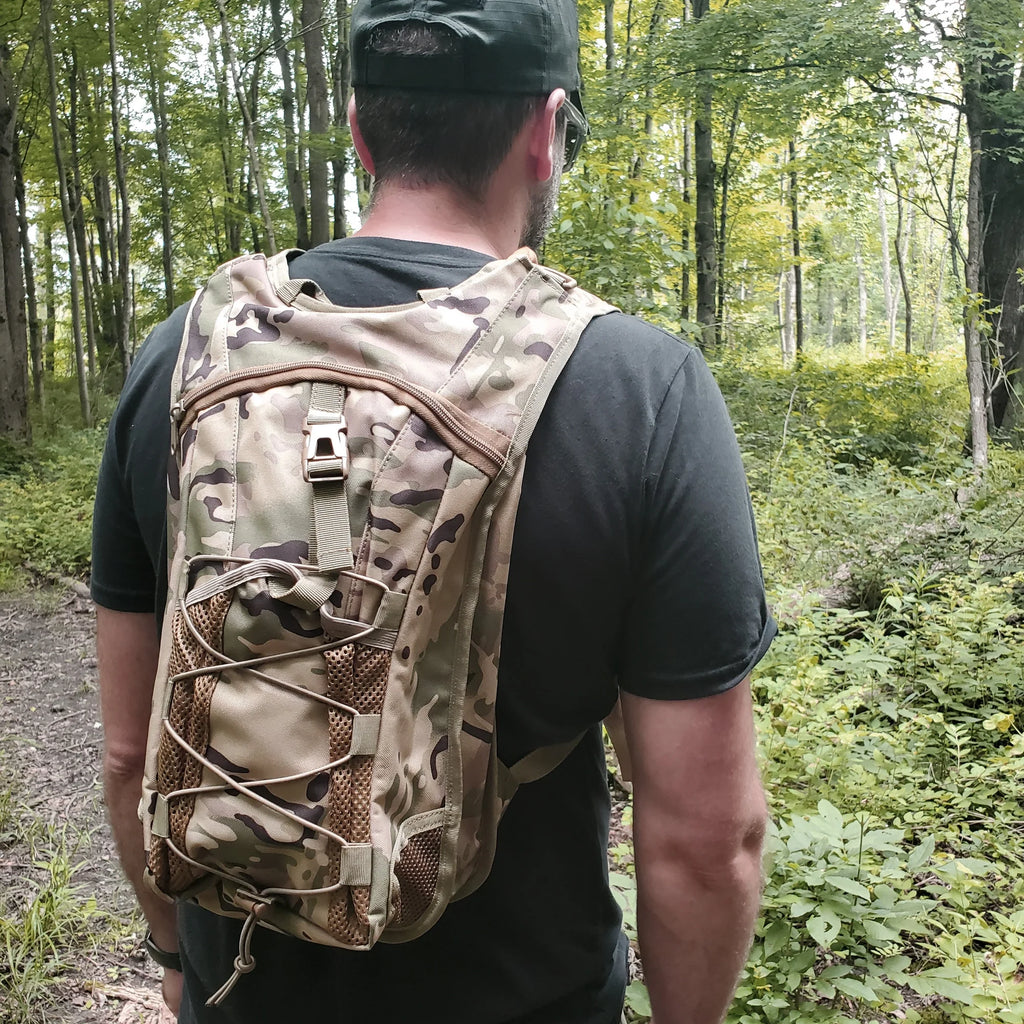 Camo Hydration Pack with 3L Water Bladder R307389