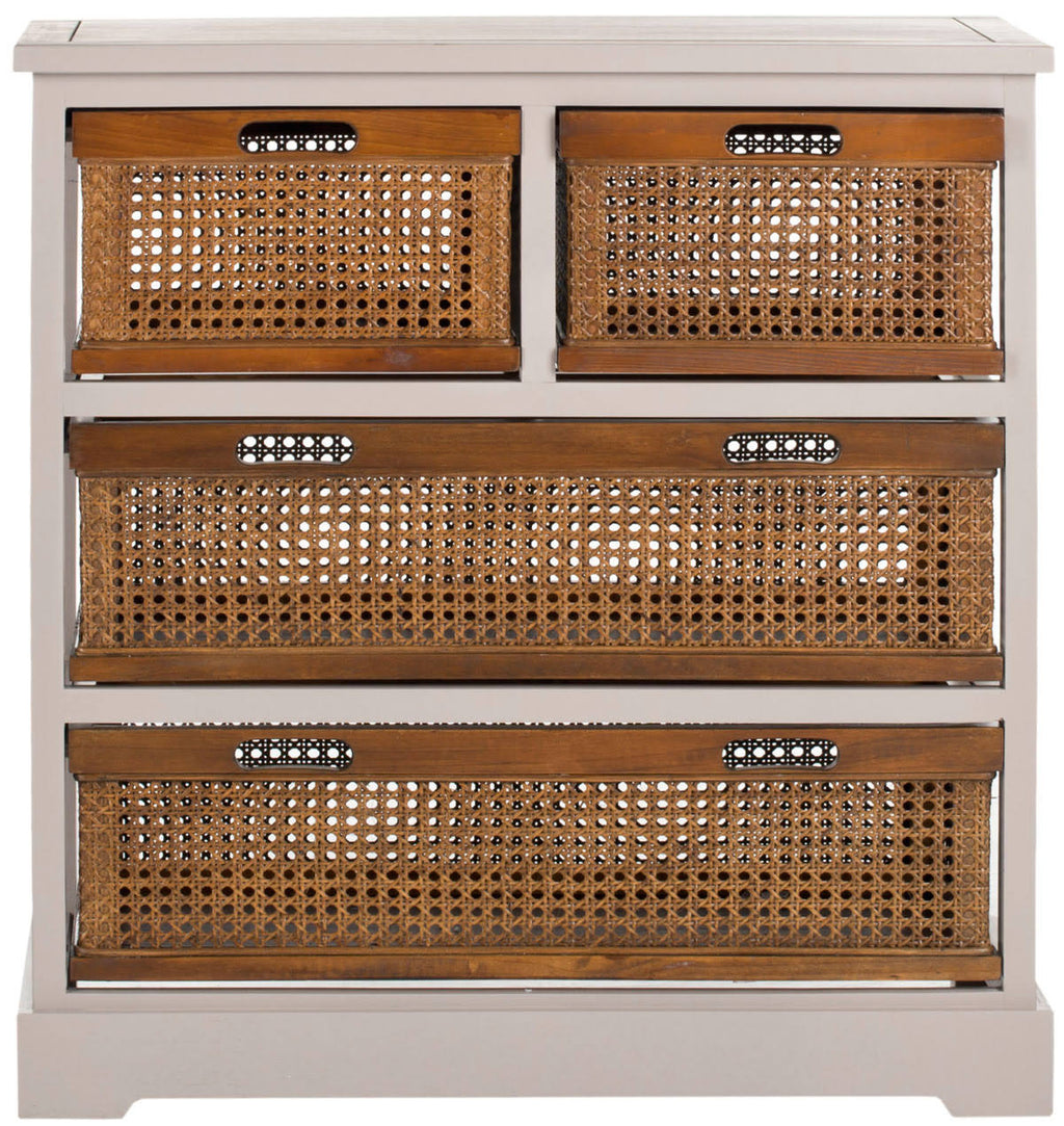 4 Drawer Storage Unit Grey L2124