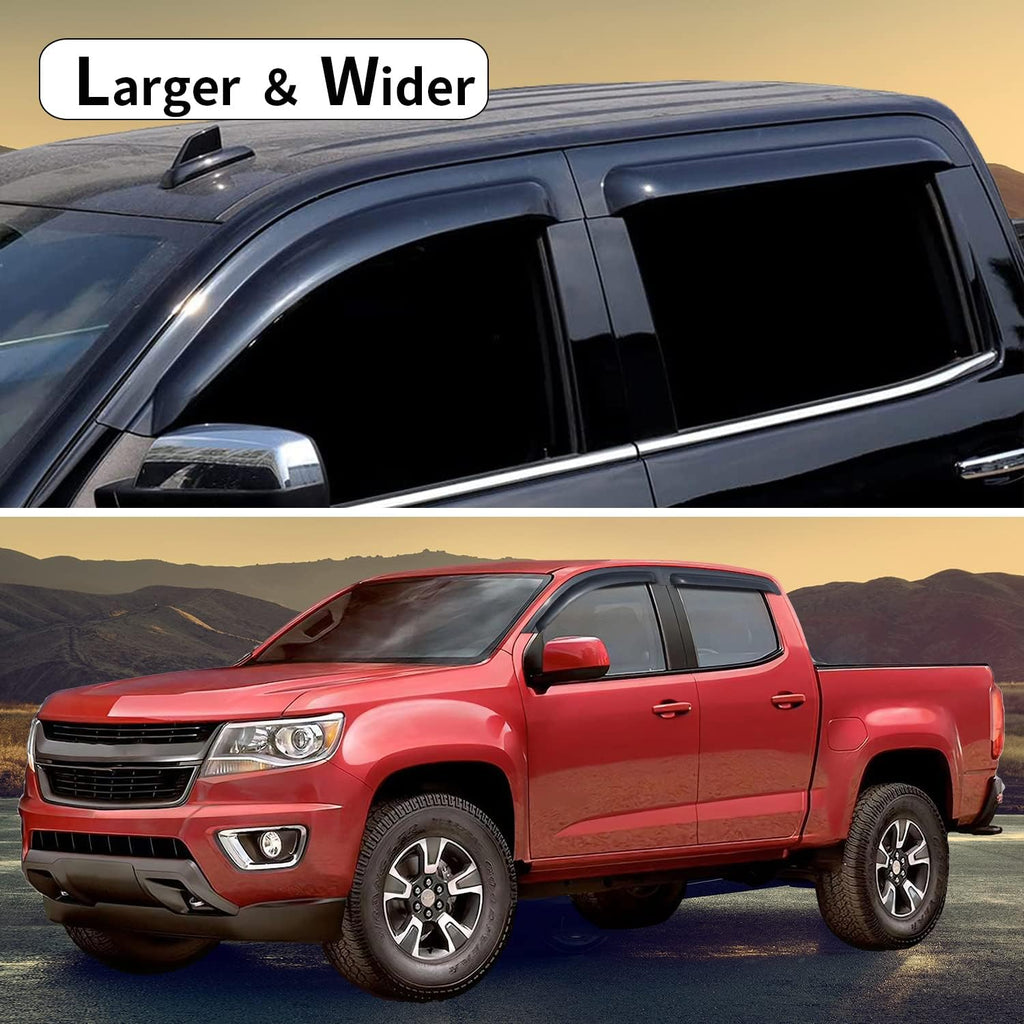 Dark Smoke 4-Piece Side Window Deflectors H815439