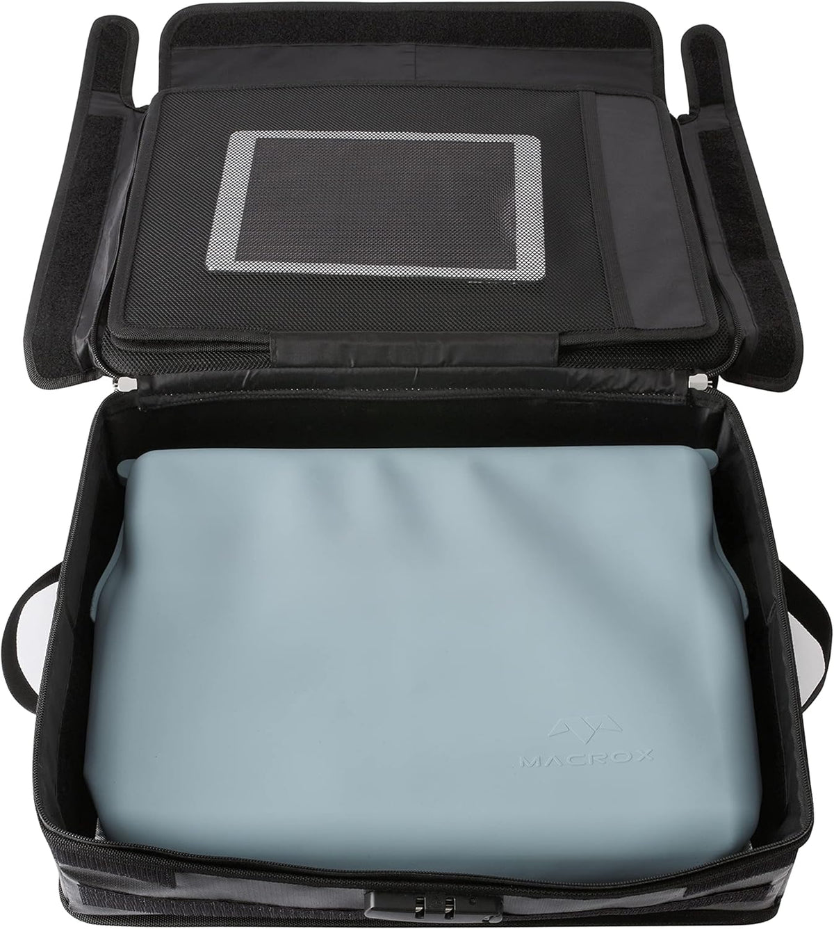 Fireproof Document Organizer Bag with Lock, 3-Layer File Storage Box, Waterproof File Holder, 17.5 x 13 x 5” Y7734
