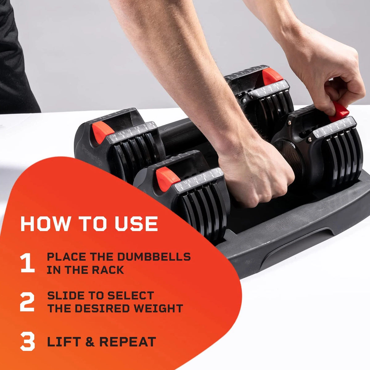 15 Pound Adjustable Dumbbells Set, 2 Pcs X7784